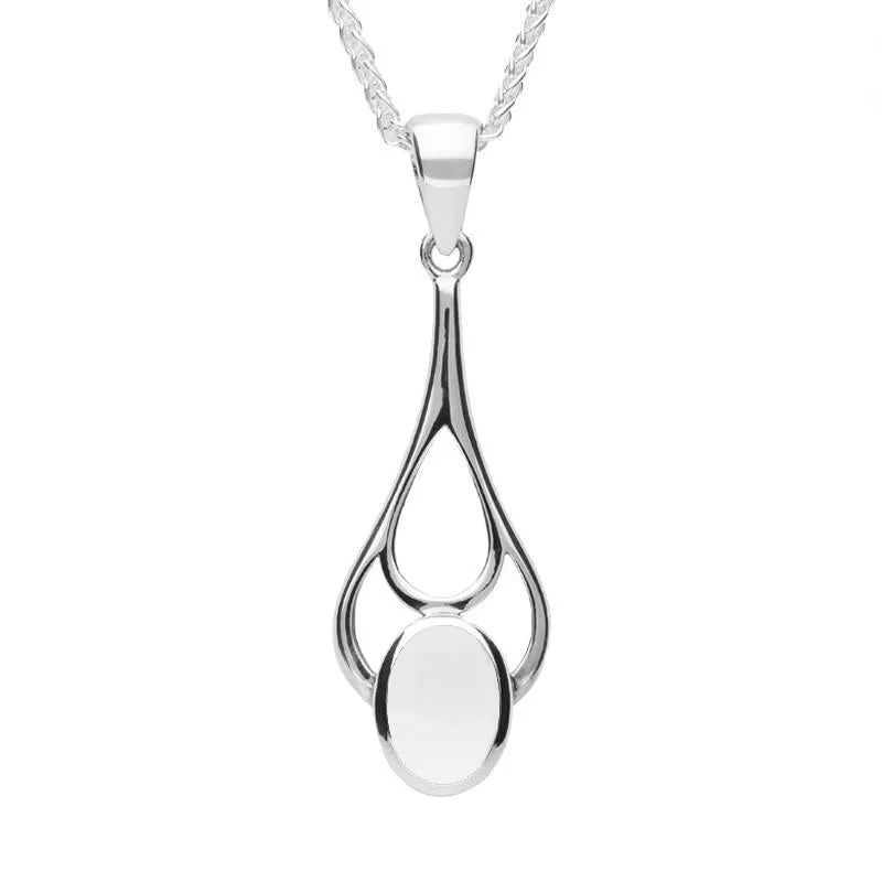 Sterling Silver Bauxite Oval Spoon Necklace sold by Jura Watches