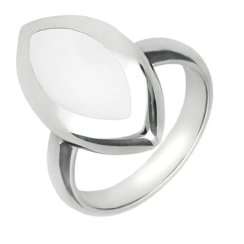 Sterling Silver Bauxite Framed Marquise Ring sold by Jura Watches