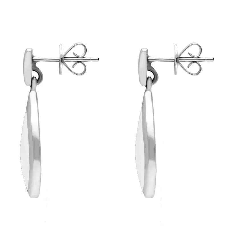 Sterling Silver Bauxite Pointed Pear Drop Earrings sold by Jura Watches product image thumbnail 2
