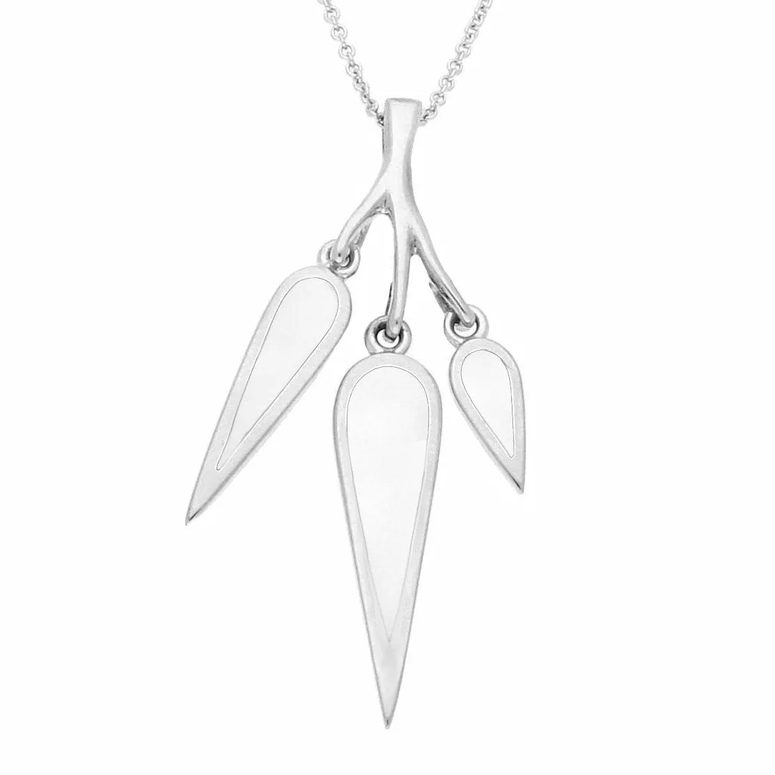 Sterling Silver Bauxite Toscana Three Drop Graduated Necklace sold by Jura Watches