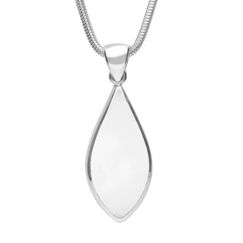 Sterling Silver Bauxite Pointed Pear Necklace sold by Jura Watches