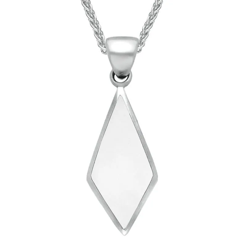 Sterling Silver Bauxite Diamond Shaped Necklace sold by Jura Watches