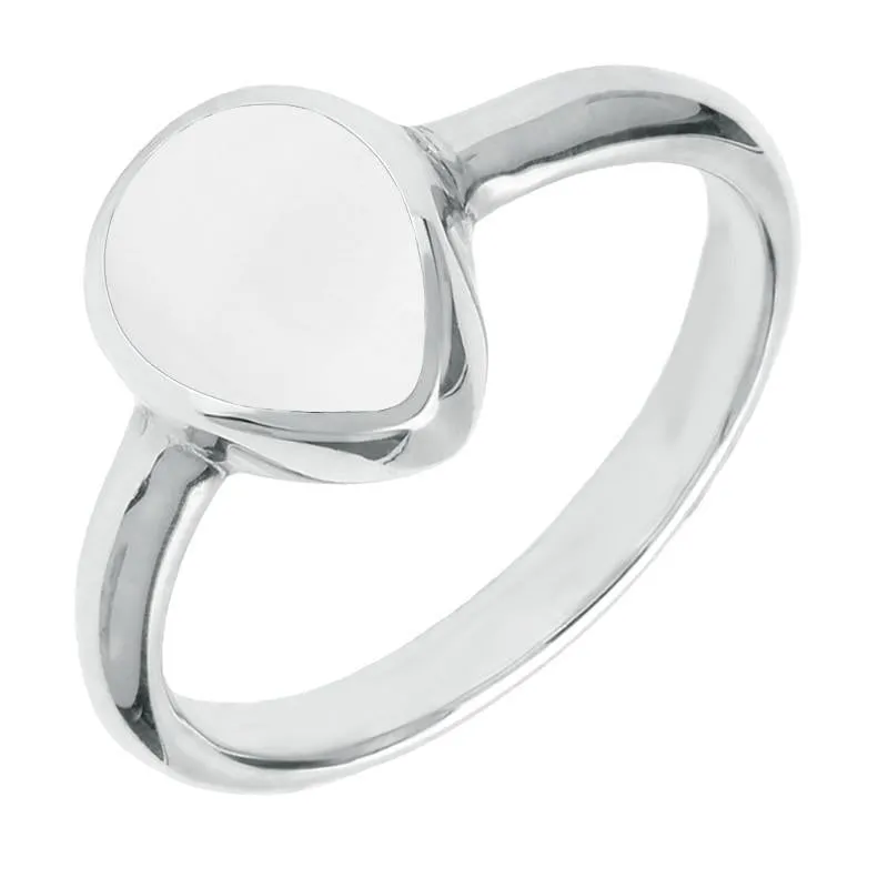 Sterling Silver Bauxite Pear Shaped Ring sold by Jura Watches