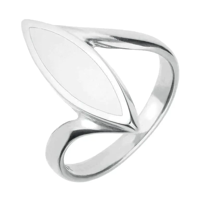 Sterling Silver Bauxite Toscana Twist Marquise Ring sold by Jura Watches