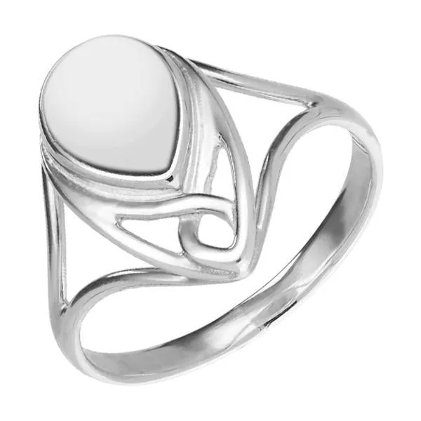 Sterling Silver Bauxite Pear Shaped Celtic Ring sold by Jura Watches
