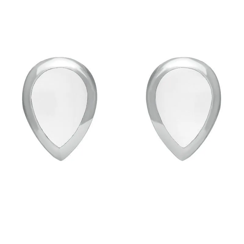Sterling Silver Bauxite Dinky Teardrop Stud Earrings sold by Jura Watches