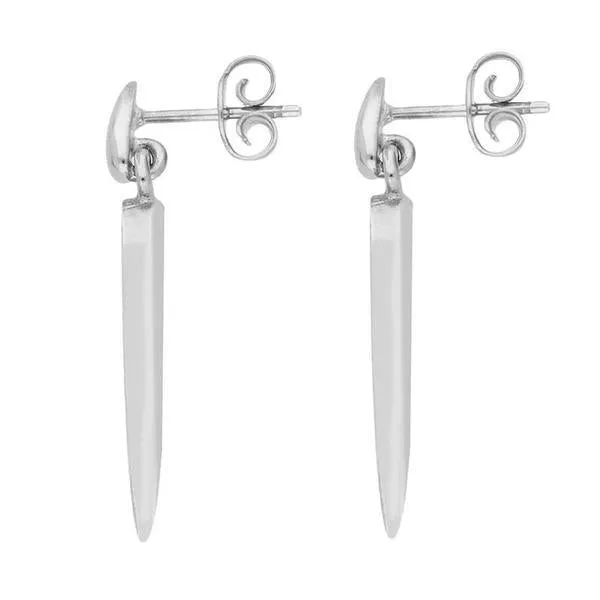 Sterling Silver Malachite Toscana Slim Pear Drop Earrings sold by Jura Watches product image thumbnail 2