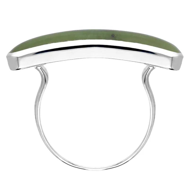 Sterling Silver Jade Lineaire Long Oval Ring sold by Jura Watches product image thumbnail 2