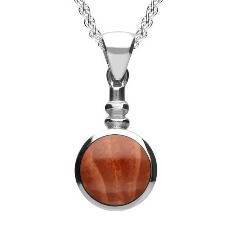 Sterling Silver Jasper Bottle Top Necklace sold by Jura Watches