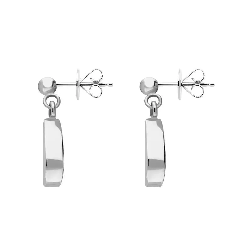 Sterling Silver Labradorite Drinky Tear Shaped Drop Earrings sold by Jura Watches product image thumbnail 2