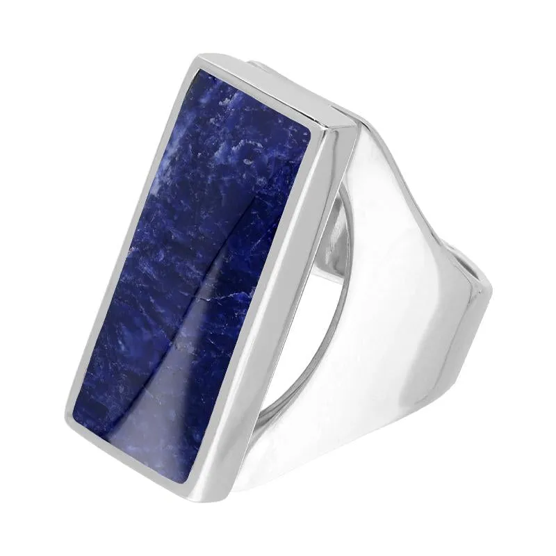 Sterling Silver Sodalite Medium Oblong Ring sold by Jura Watches product image thumbnail 2