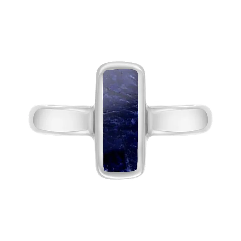 Sterling Silver Sodalite Dinky Oblong Ring sold by Jura Watches product image thumbnail 3