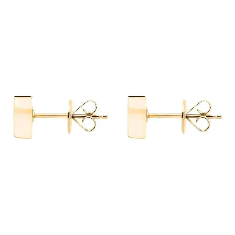 Yellow Gold Plated Sterling Silver Heart Stud Earrings sold by Jura Watches product image thumbnail 2