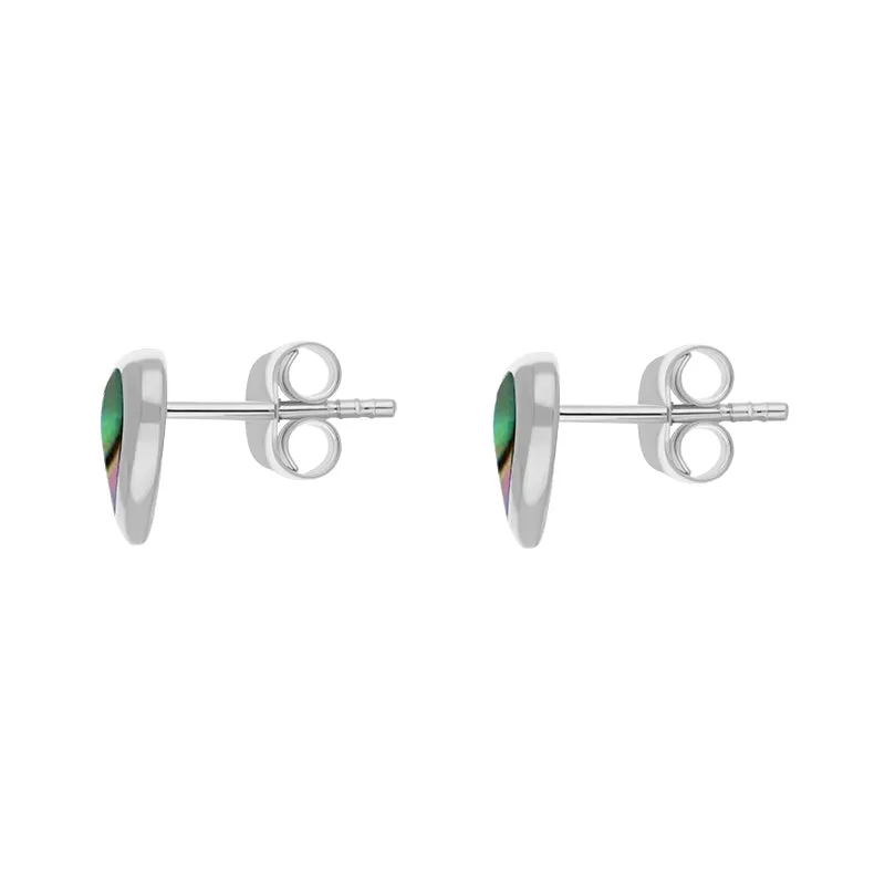 Sterling Silver Abalone Heart Stud Earrings sold by Jura Watches product image thumbnail 2