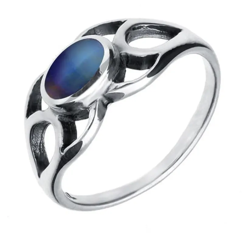 Sterling Silver Moonstone Lattice Ring sold by Jura Watches