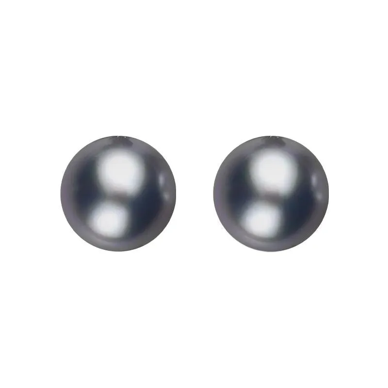 Sterling Silver 4mm Black Freshwater Pearl Stud Earrings sold by Jura Watches
