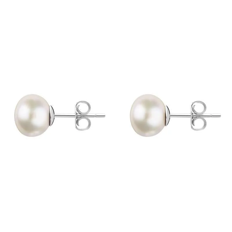 Sterling Silver 5mm White Freshwater Pearl Stud Earrings sold by Jura Watches product image thumbnail 2