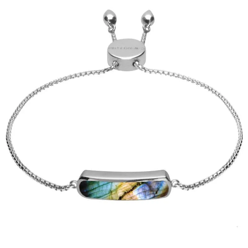 Sterling Silver Spectrolite Lineaire Petite Bracelet sold by Jura Watches