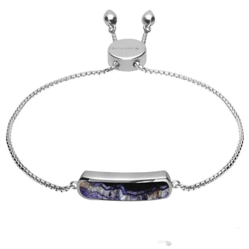 Sterling Silver Blue John Lineaire Petite Bracelet sold by Jura Watches