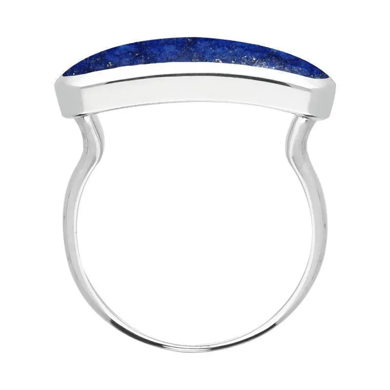 Sterling Silver Lapis Lazuli Lineaire Petite Oval Ring sold by Jura Watches product image thumbnail 2