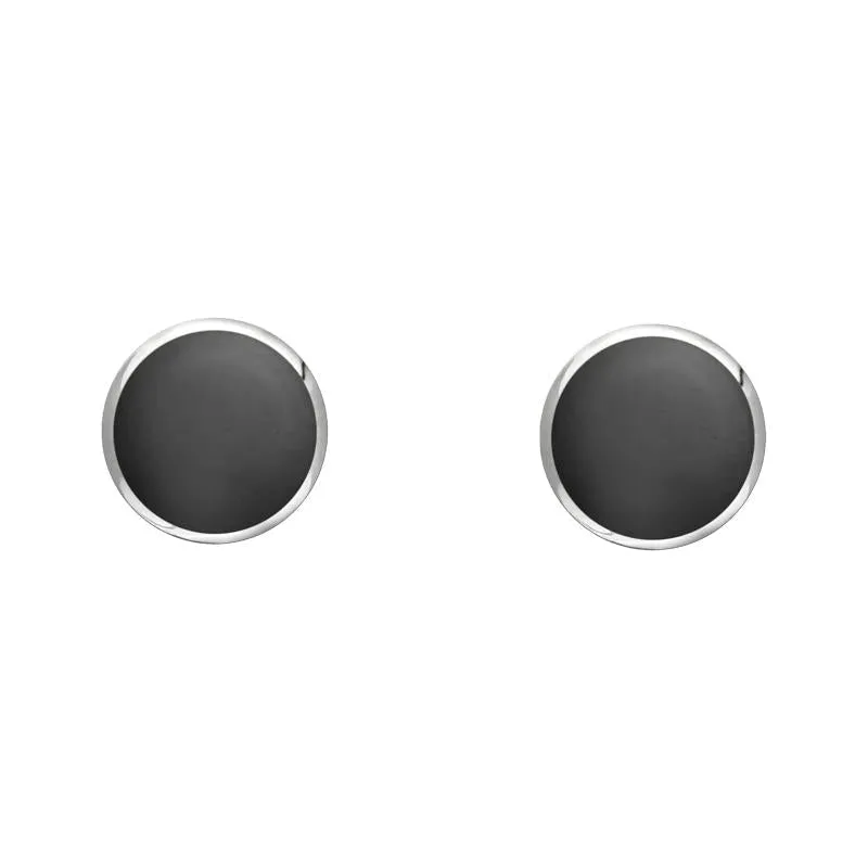 Sterling Silver Hematite 4mm Classic Small Round Stud Earrings sold by Jura Watches
