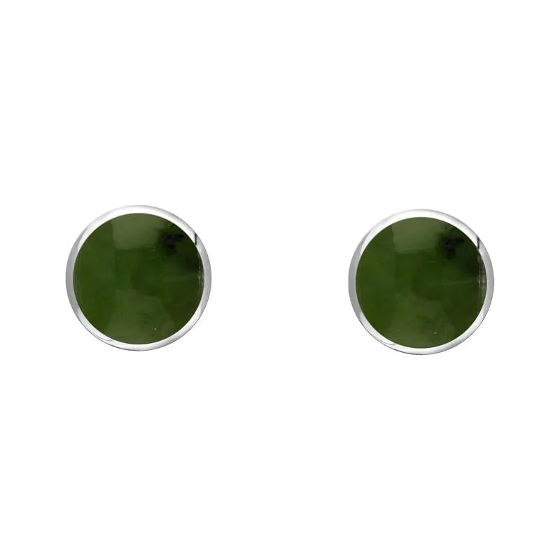 Sterling Silver Jade 4mm Classic Small Round Stud Earrings sold by Jura Watches