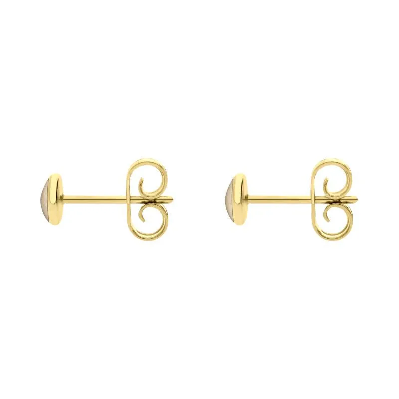 9ct Yellow Gold Coquina 4mm Classic Small Round Stud Earrings sold by Jura Watches product image thumbnail 2