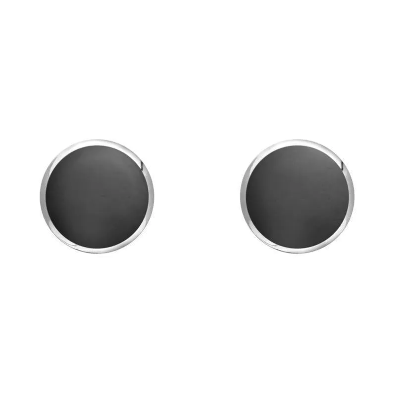 Sterling Silver Hematite 5mm Classic Small Round Stud Earrings sold by Jura Watches