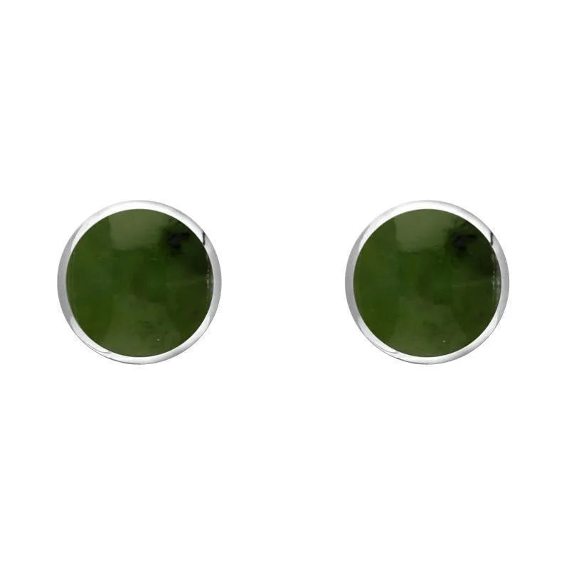 Sterling Silver Jade 5mm Classic Small Round Stud Earrings sold by Jura Watches