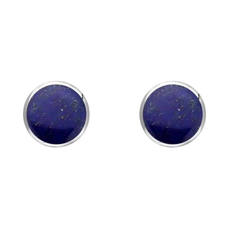 Sterling Silver Lapis Lazuli 5mm Classic Small Round Stud Earrings sold by Jura Watches