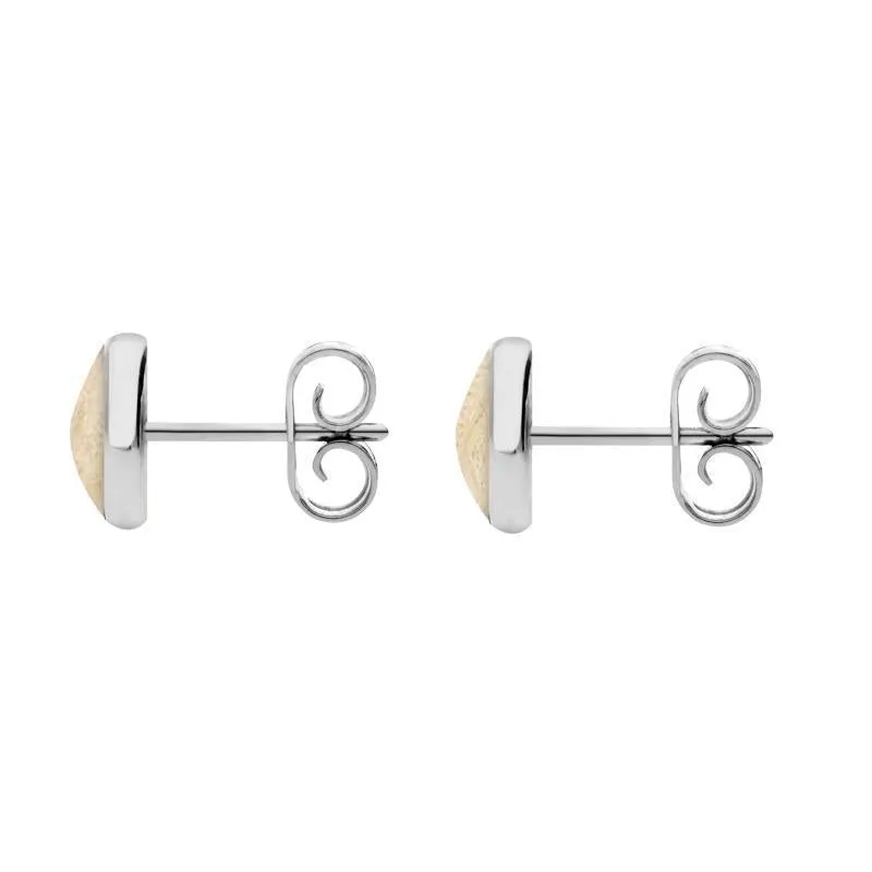 Sterling Silver Coquina 6mm Classic Medium Round Stud Earrings sold by Jura Watches product image thumbnail 2