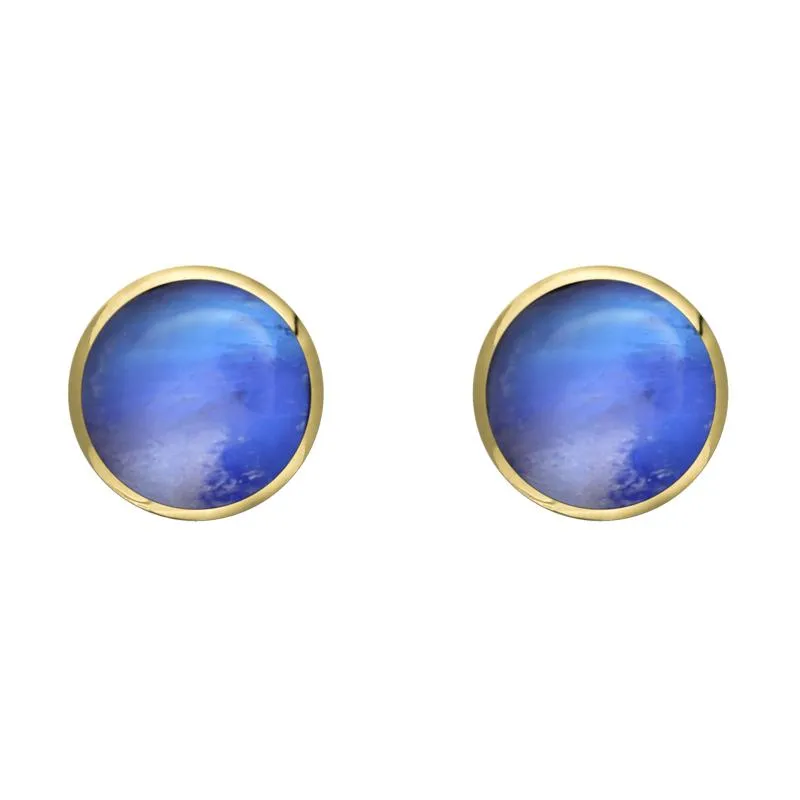 9ct Yellow Gold Moonstone 6mm Classic Medium Round Stud Earrings sold by Jura Watches