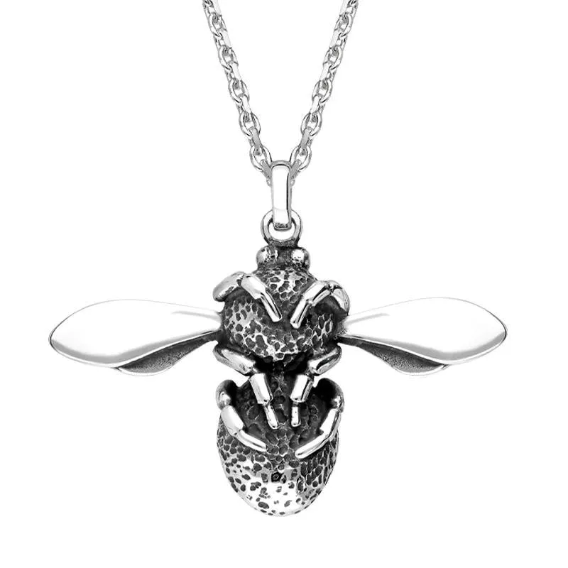 Sterling Silver Turquoise Stone Set Body Bee Necklace sold by Jura Watches product image thumbnail 2