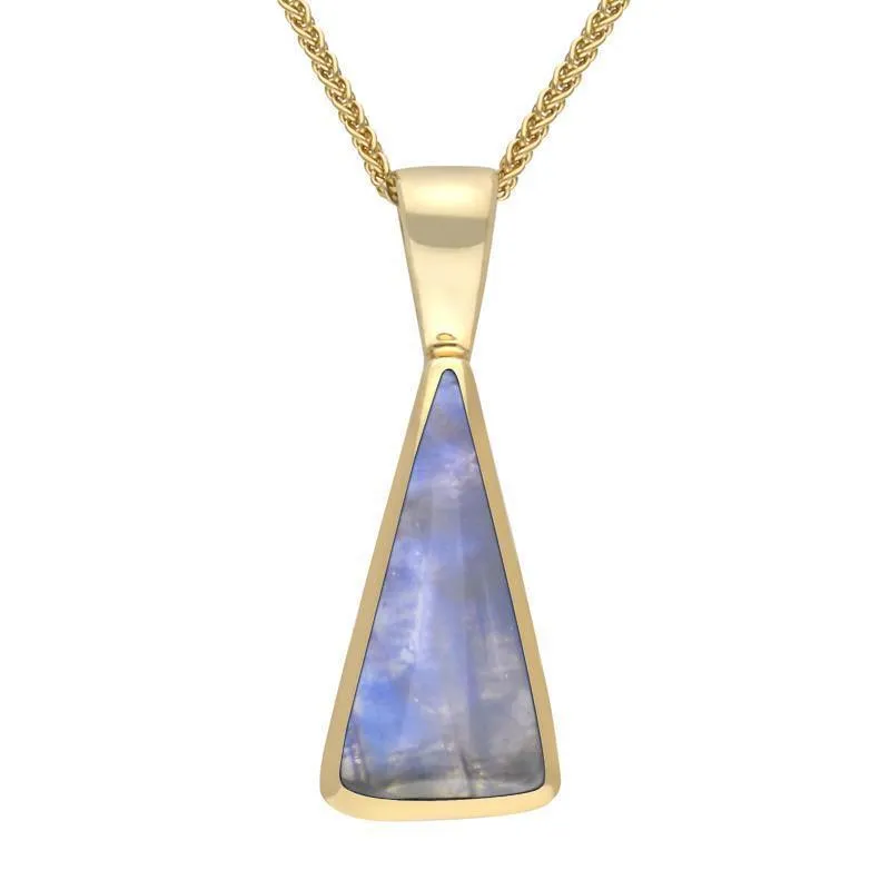 9ct Yellow Gold Moonstone Triangle Necklace sold by Jura Watches
