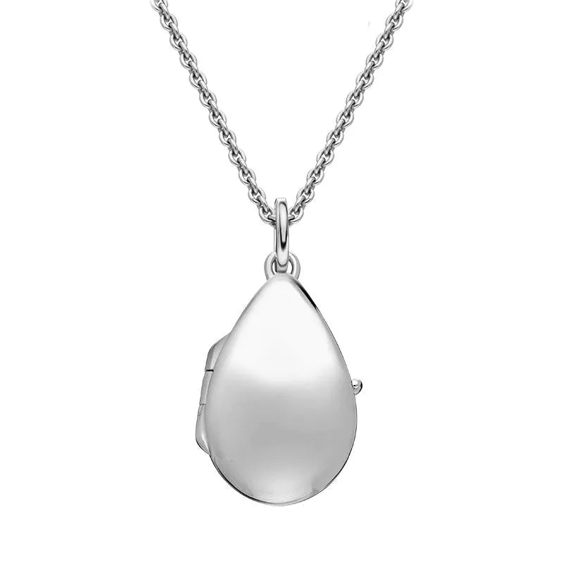 Sterling Silver Small Pear Shape Keepsake Locket sold by Jura Watches