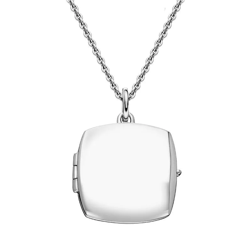 Sterling Silver Small Square Keepsake Locket sold by Jura Watches
