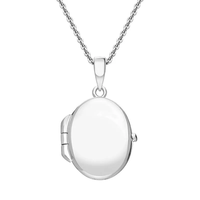 Sterling Silver Oval Keepsake Locket sold by Jura Watches