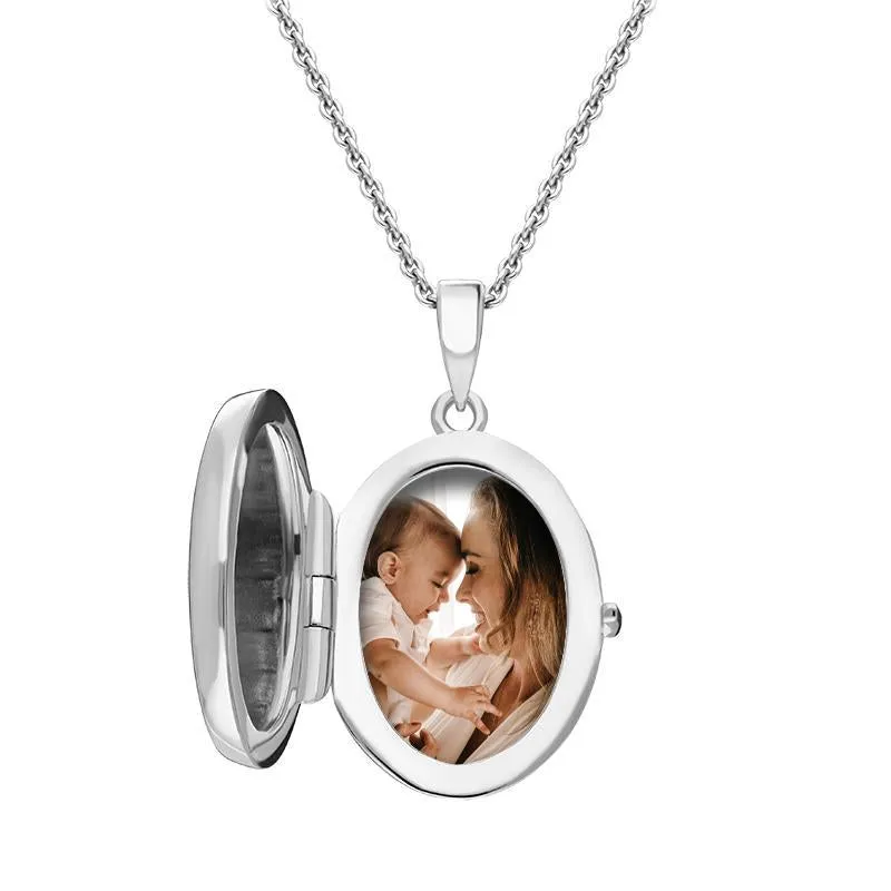 Sterling Silver Oval Keepsake Locket sold by Jura Watches product image thumbnail 2