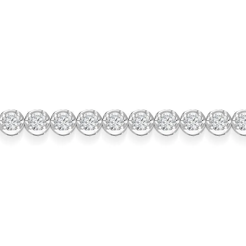 18ct White Gold 2.20ct Diamond Tennis Bracelet sold by Jura Watches product image thumbnail 2