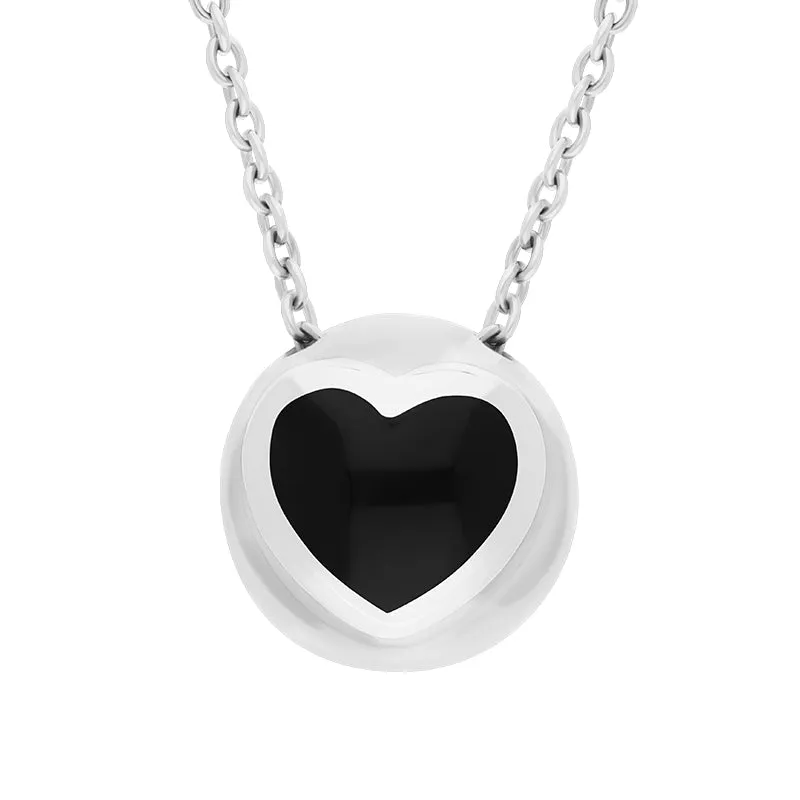 Sterling Silver Whitby Jet Heart Ball Two Piece Set sold by Jura Watches product image thumbnail 2