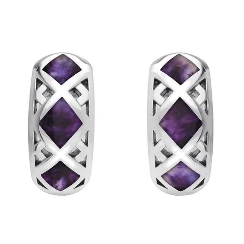 Sterling Silver Blue John Curved Crossover Four Piece Set sold by Jura Watches product image thumbnail 3