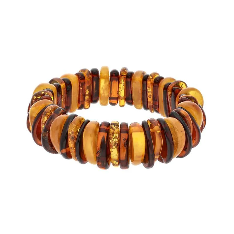Amber Multi Colour Elasticated Bracelet D sold by Jura Watches