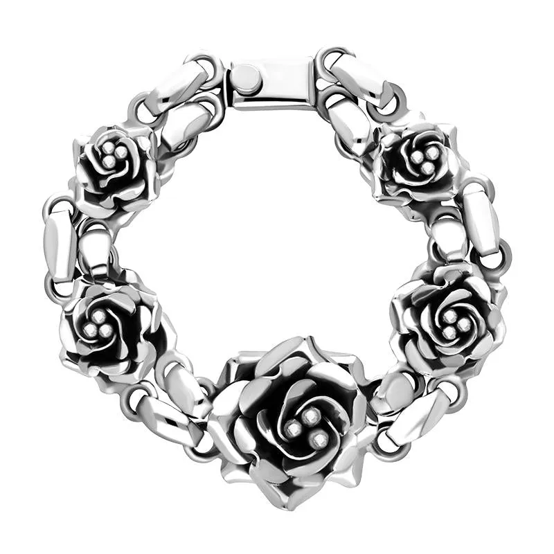 Sterling Silver Rose Bracelet sold by Jura Watches