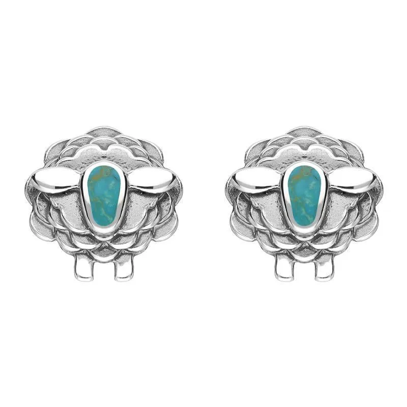 Sterling Silver Turquoise Sheep Two Piece Set sold by Jura Watches product image thumbnail 3