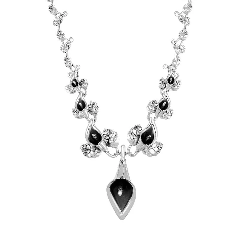 Sterling Silver Graduating Calla Lily Necklace sold by Jura Watches product image thumbnail 2