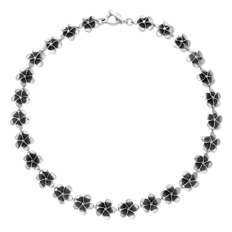 Sterling Silver Chain of Flowers Necklace sold by Jura Watches