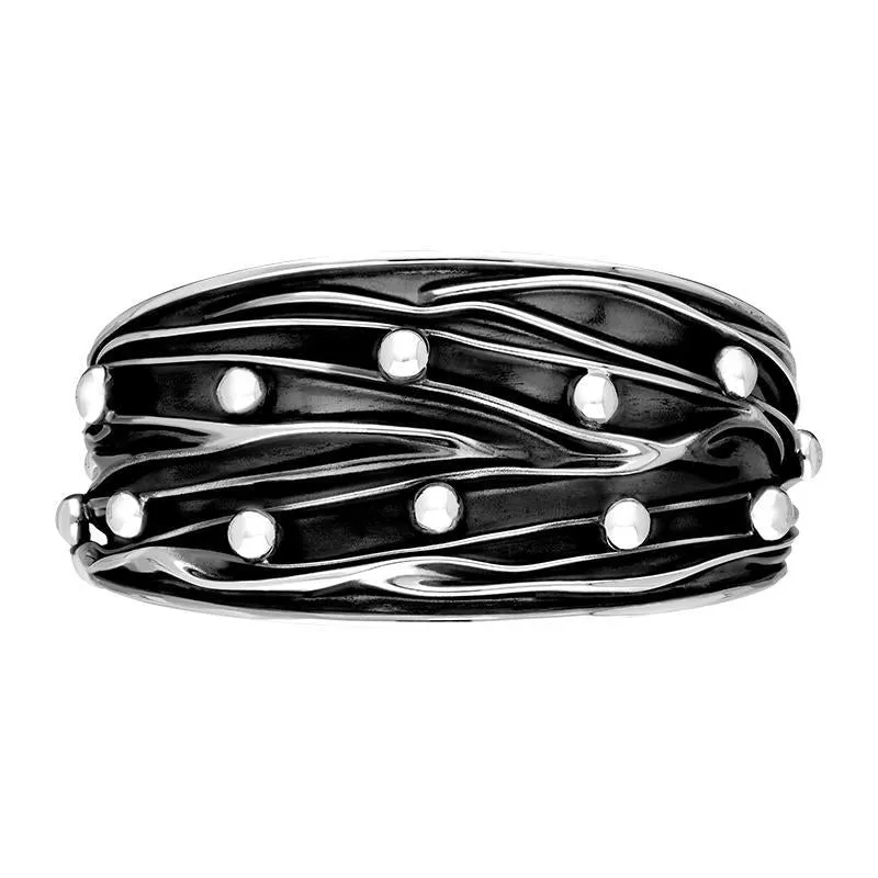 Sterling Silver Corrungated Cuff Bangle sold by Jura Watches product image thumbnail 2