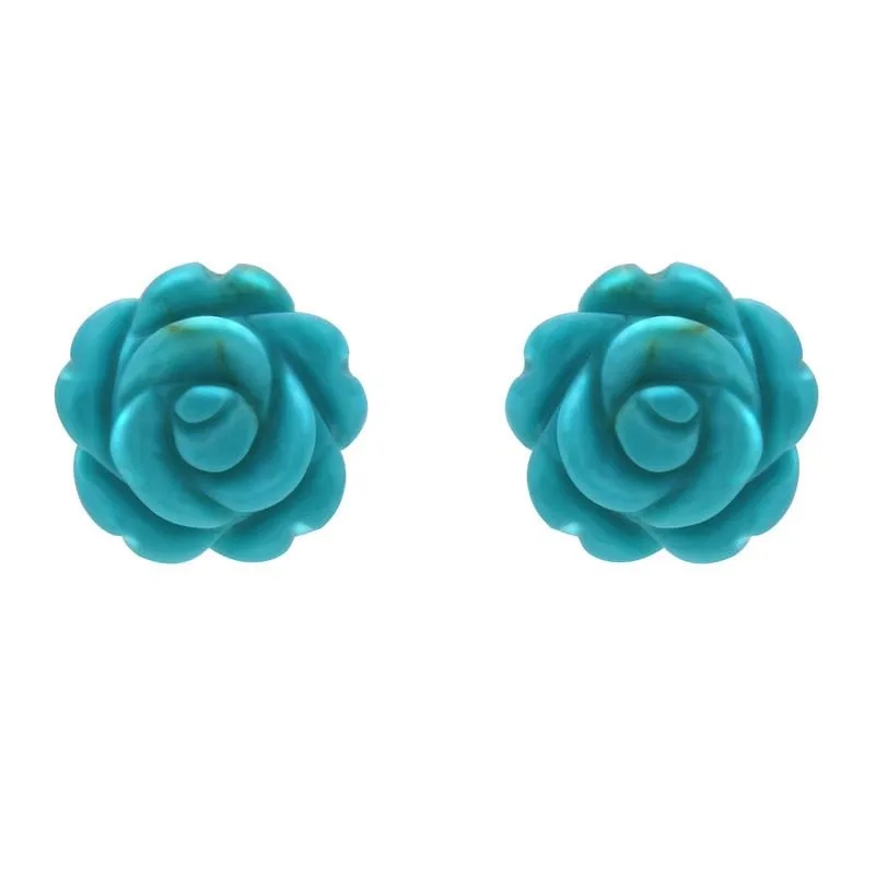 Sterling Silver Turquoise Tuberose 20mm Rose Two Piece Set sold by Jura Watches product image thumbnail 3