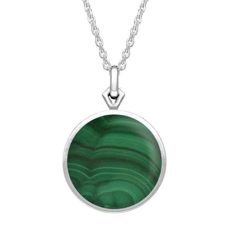 Sterling Silver Malachite Flore Filigree Necklace sold by Jura Watches product image thumbnail 2