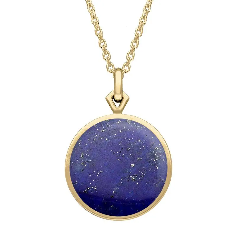 9ct Yellow Gold Lapis Lazuli Flore Filigree Necklace sold by Jura Watches product image thumbnail 2